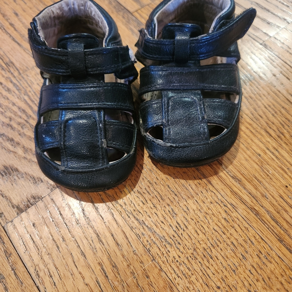 Kids Black Sandals
